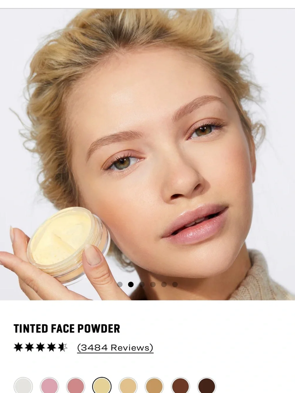 Jones Road Tinted Face Powder — Yellow New In Box